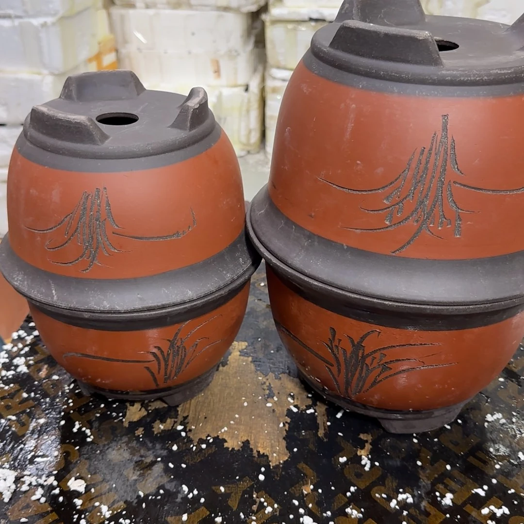 紫砂花盆口径18.12/14.10口径