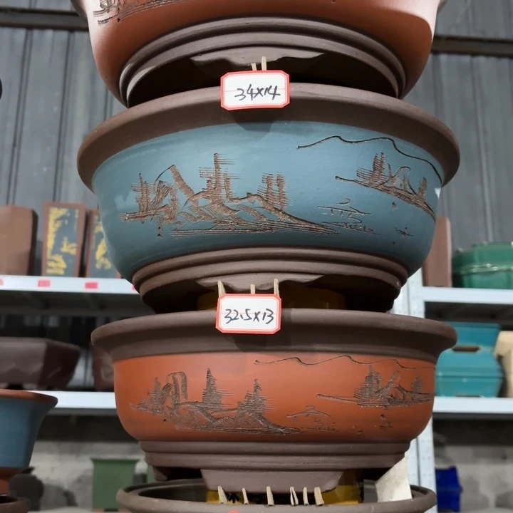 紫砂花盆          100-4