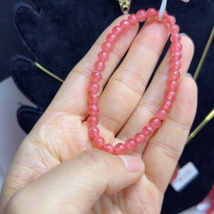 菱锰矿（红纹石）未镶嵌手串5.9咪