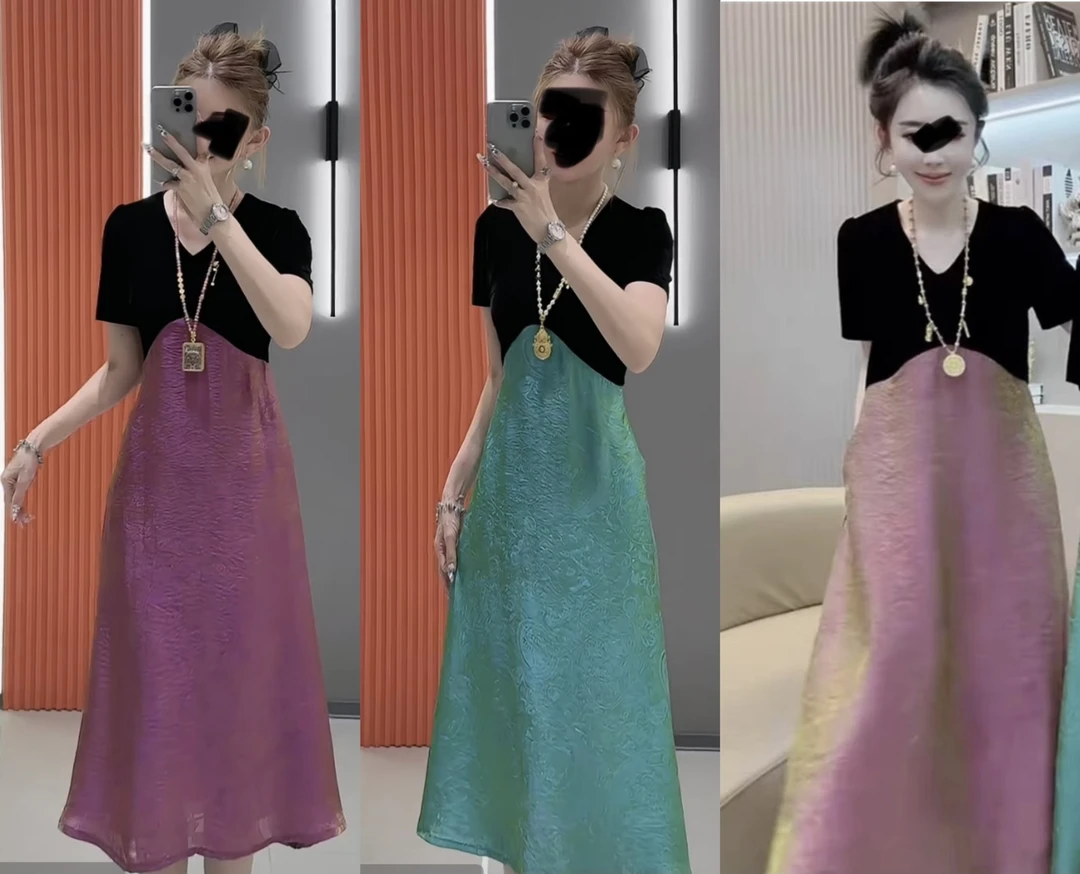 气质优雅复古鎏金设计精致衬衫裙女装2025年夏季新款抖音时尚爆款