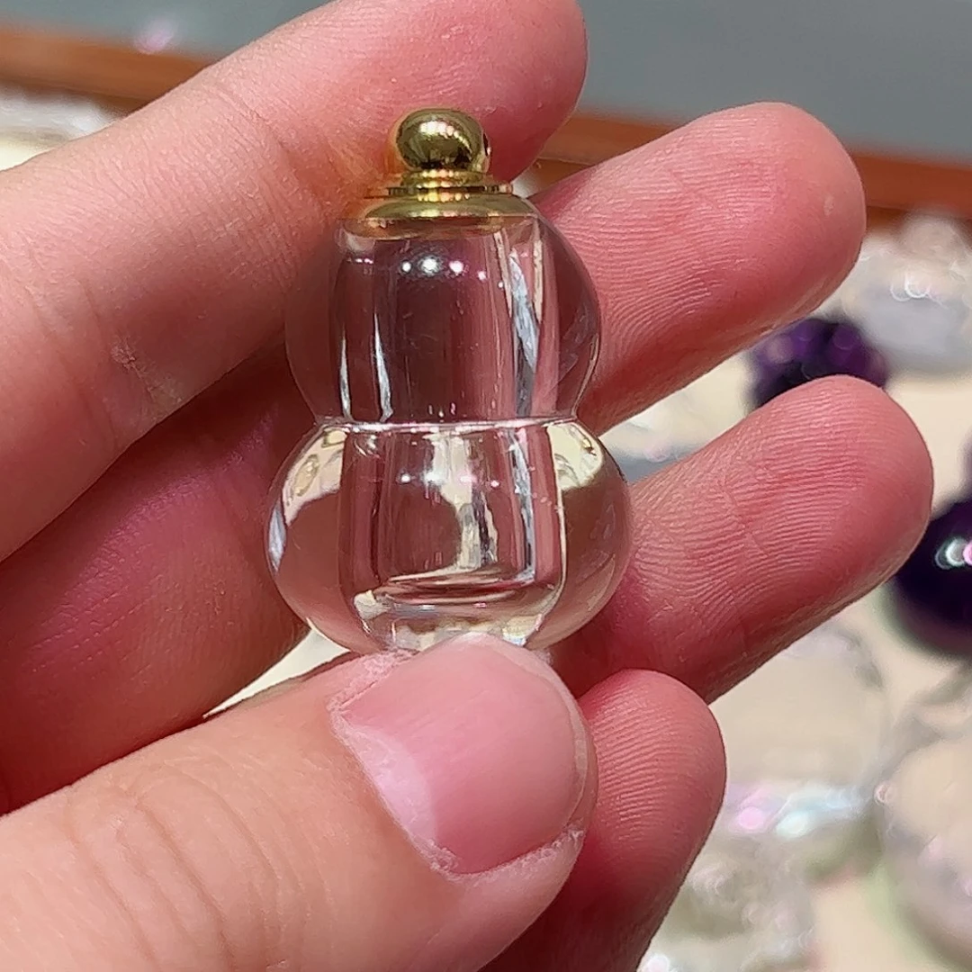 水晶颈饰合金硬*葫芦瓶子