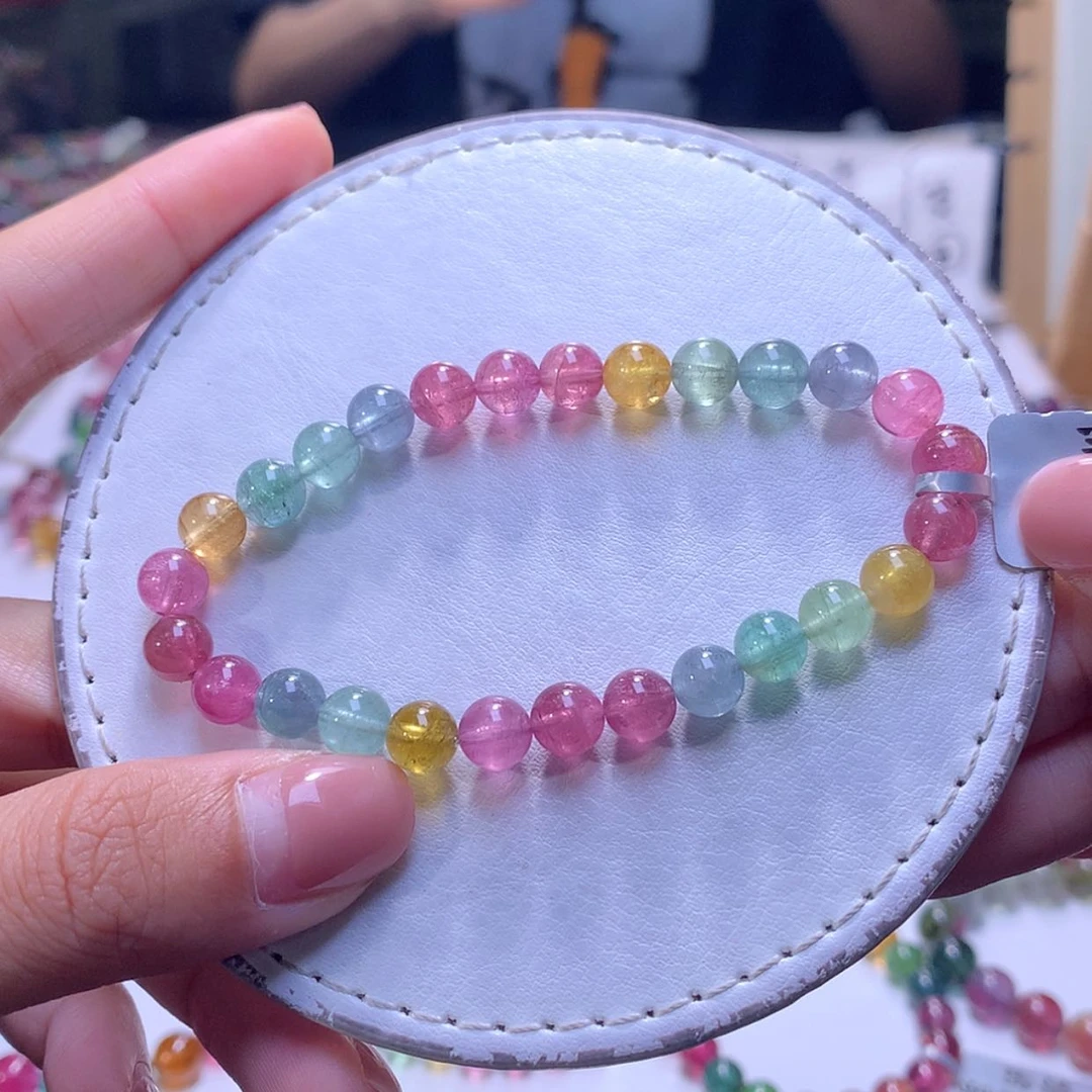 【闪购商品】未镶嵌手串碧玺7m
