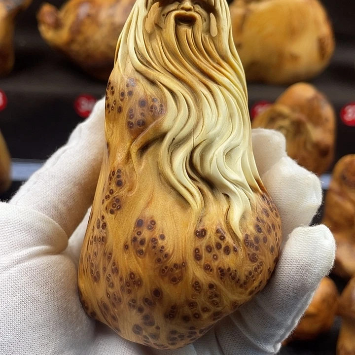 南***山柏木（崖柏）寿星手把件