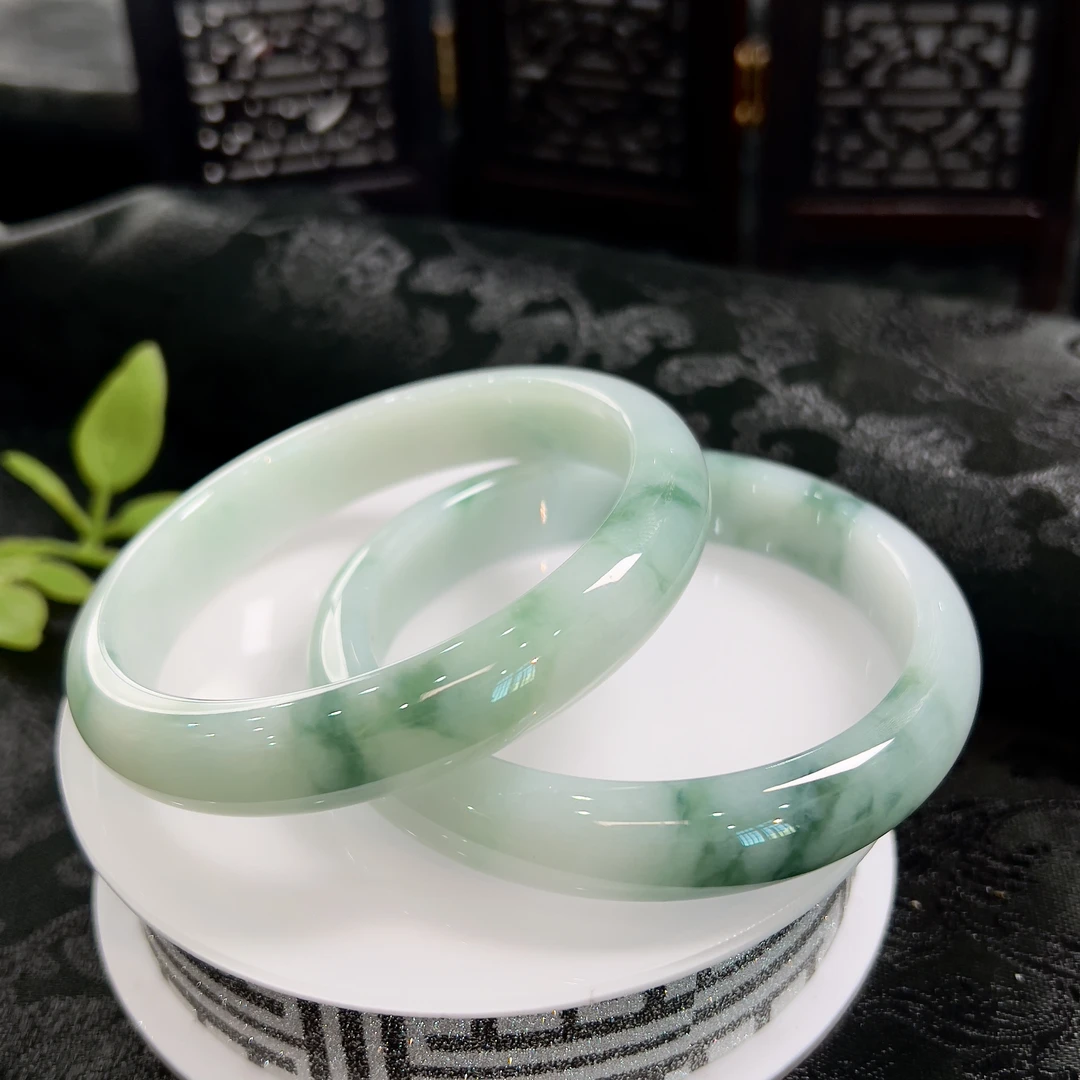 【豪哥鉴宝】 K824-21 手镯 天然缅甸A货翡翠多样发一件