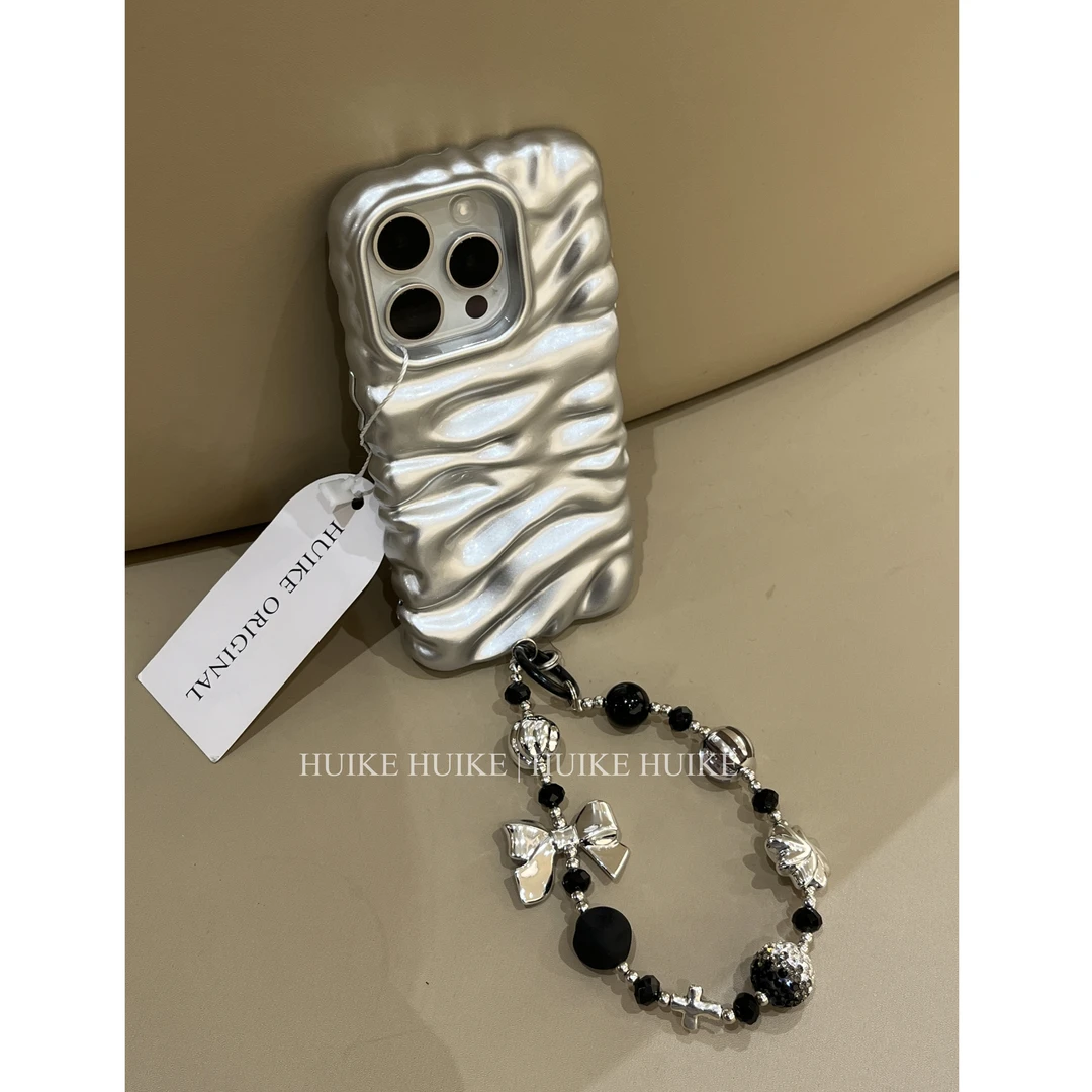 气质高级银防摔气囊适用苹果17pro手机壳iphone16/15/14/13promax