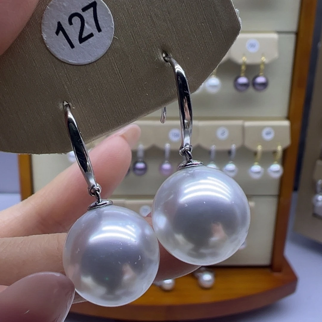 耳饰淡水珍珠银S925镶嵌