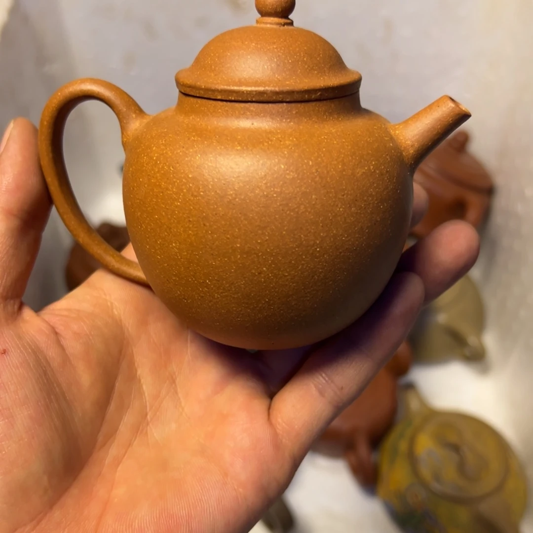 紫砂茶壶宜兴原矿紫砂壶200毫升容量半手工