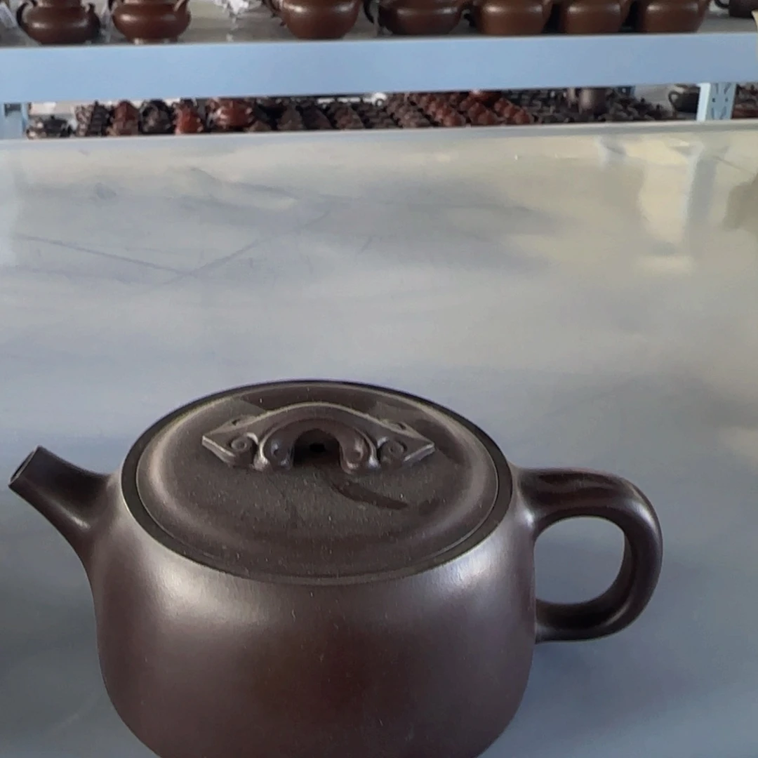 紫砂茶壶紫泥井栏