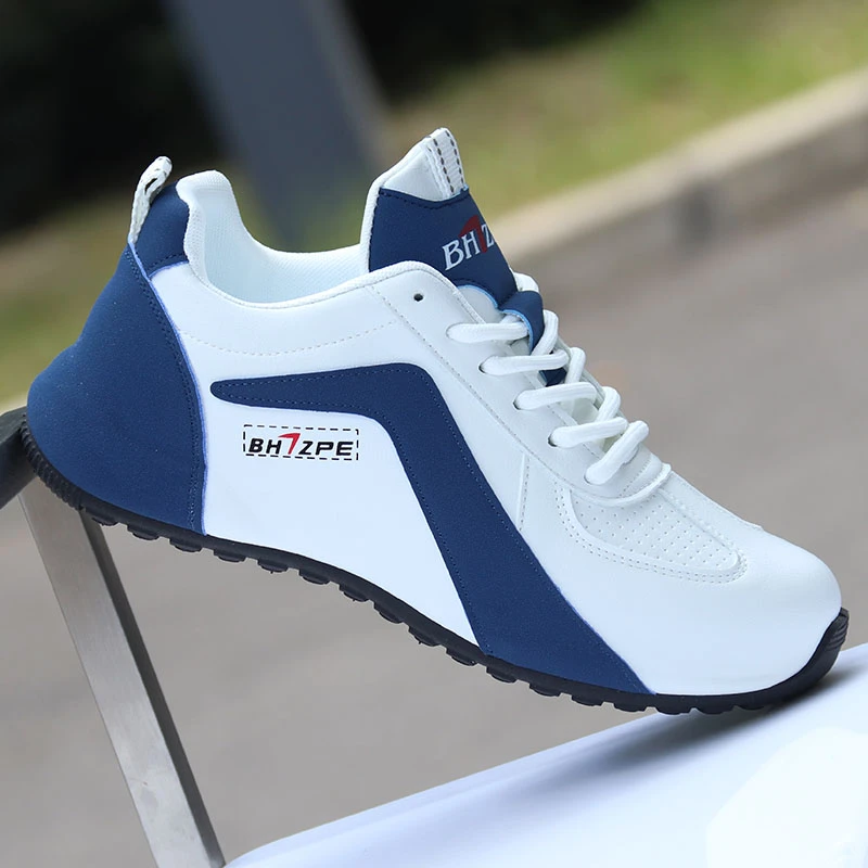 男鞋秋冬季新款潮鞋皮面工装鞋软底防滑高档休闲鞋皮面防水老爹鞋