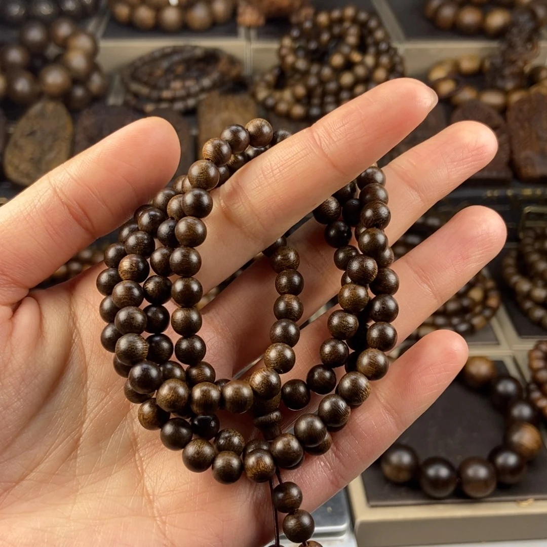 沉香手串歌*山越南芽庄白棋楠