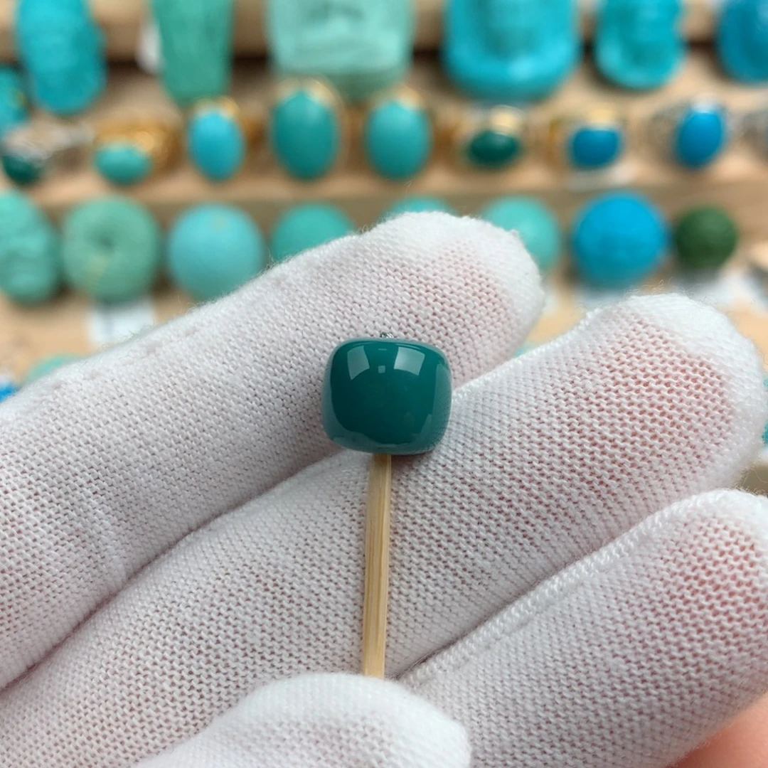 绿松石配饰未镶嵌9.9-8.8mm