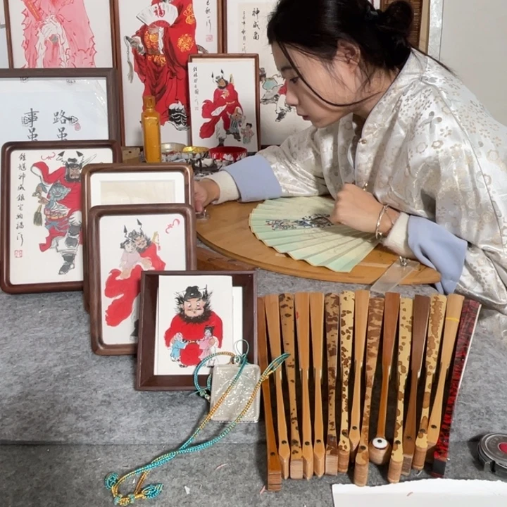好***。国画李老师画框李老师