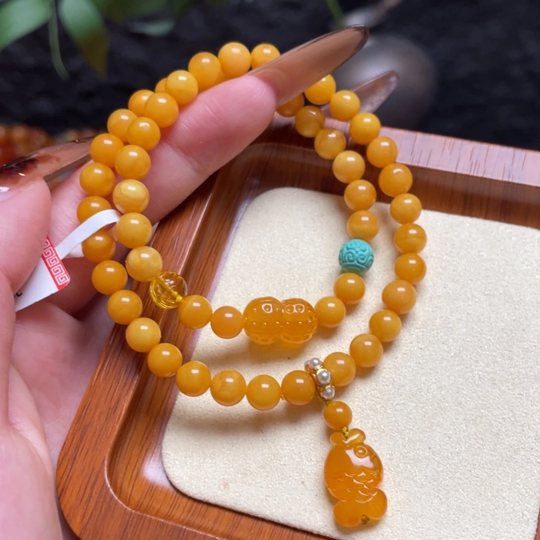 蜜蜡未镶嵌手链手串