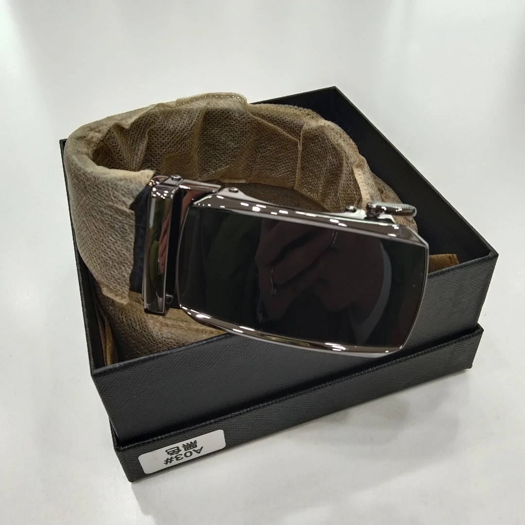 小河家真皮自动扣男士腰带