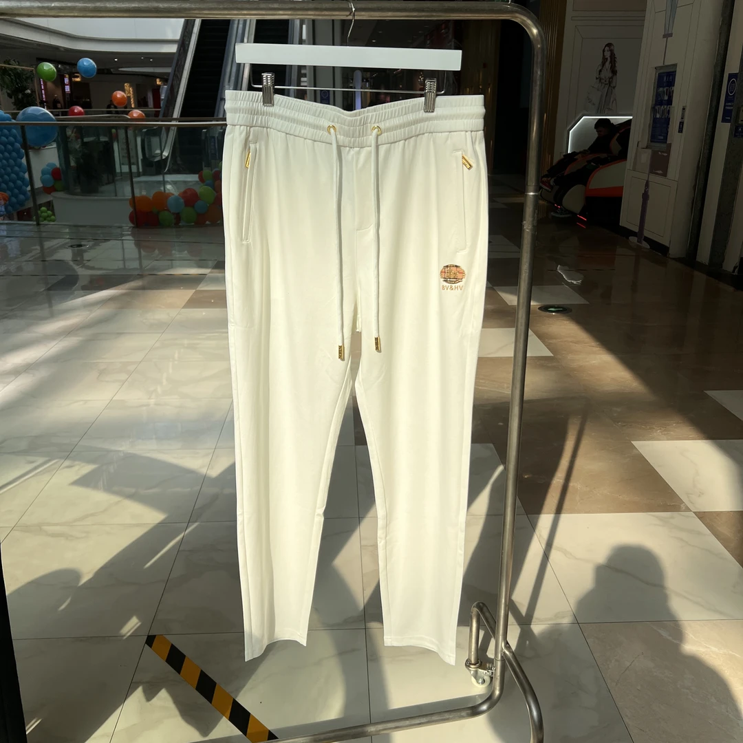 484  9010新款欧洲站白色卫裤休闲裤