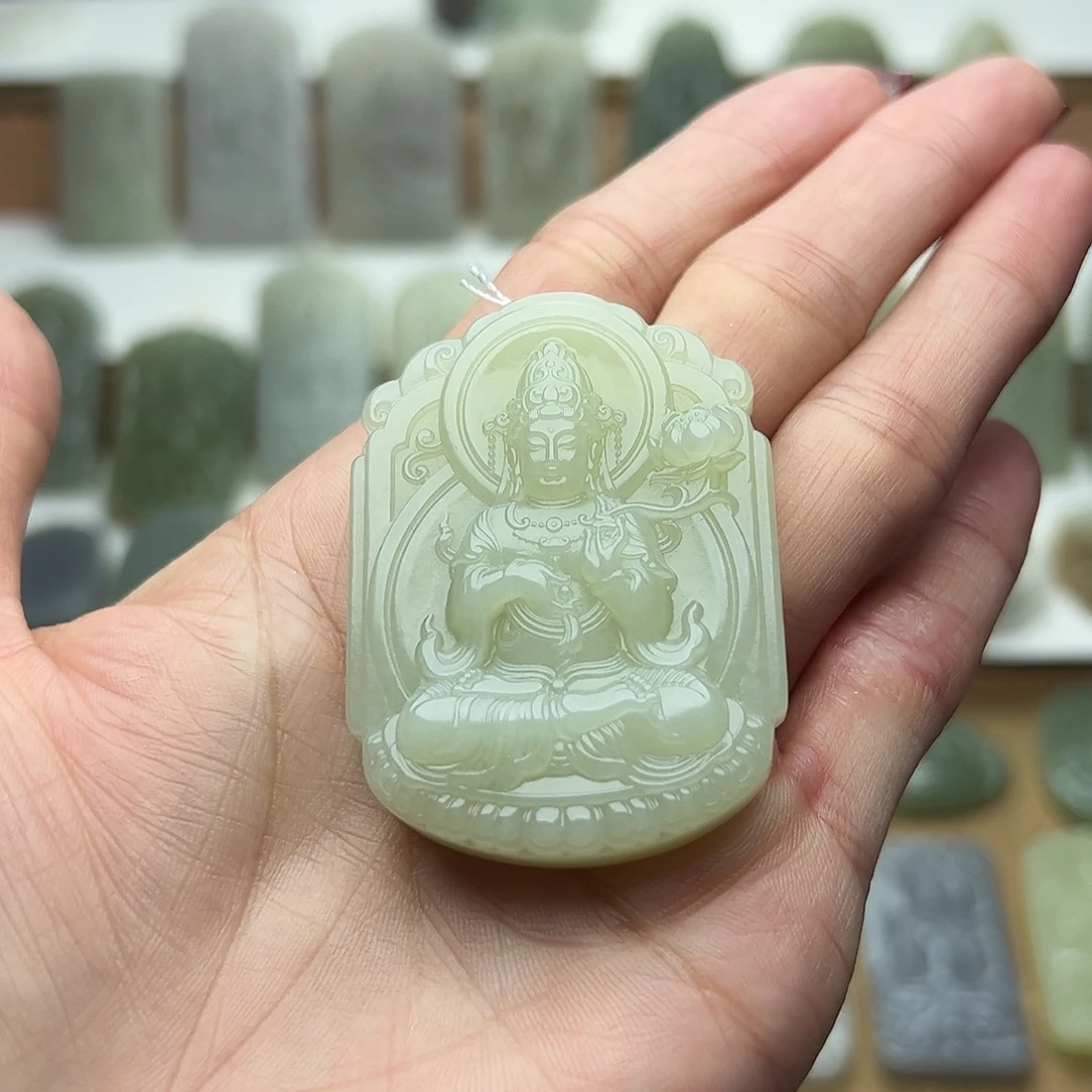 和田玉未镶嵌颈饰