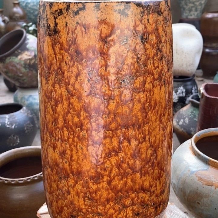 紫砂花盆高约34口约15