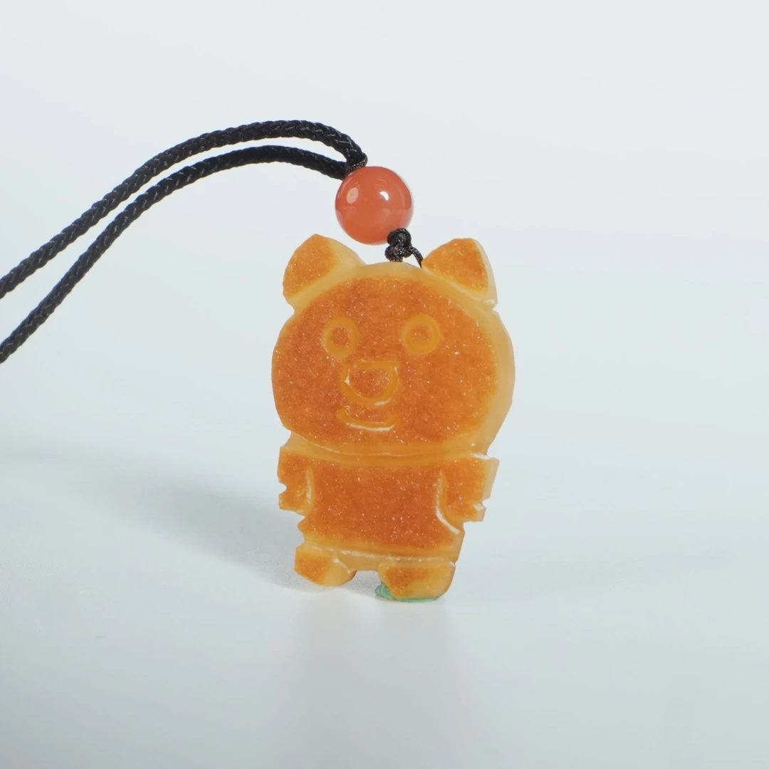 DY-M5268 原皮小熊吊坠 2.35g