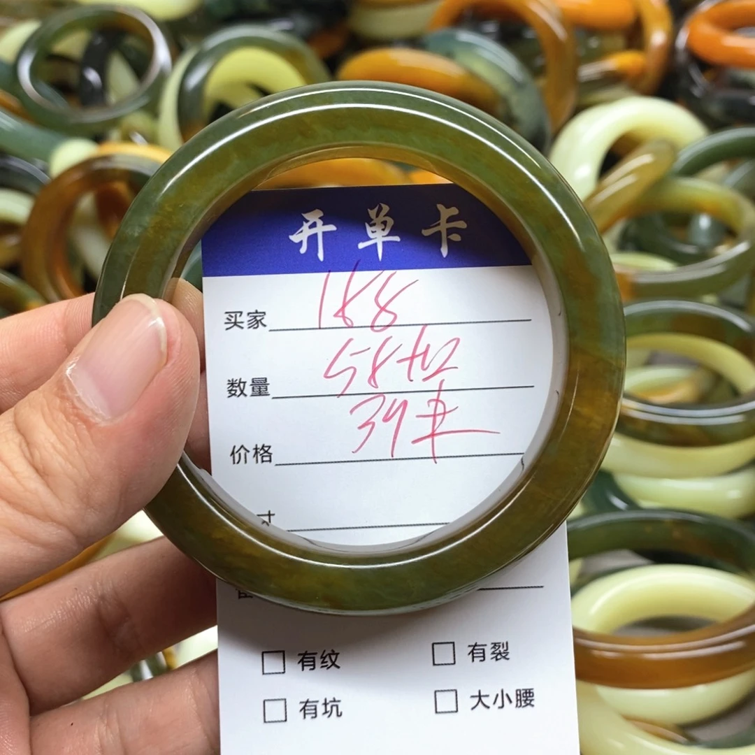 未镶嵌蛇纹石玉手镯