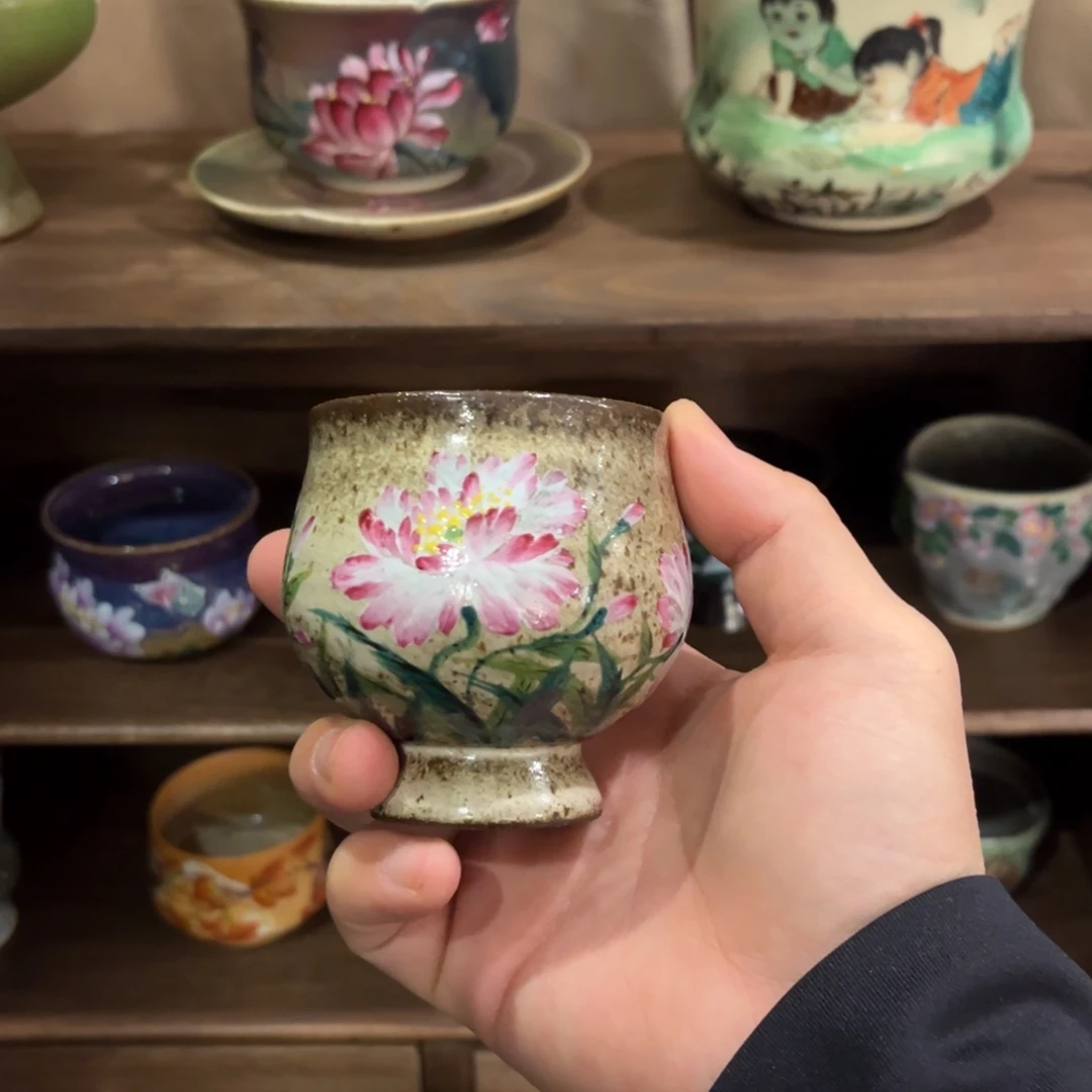 柴烧手工手绘陶瓷