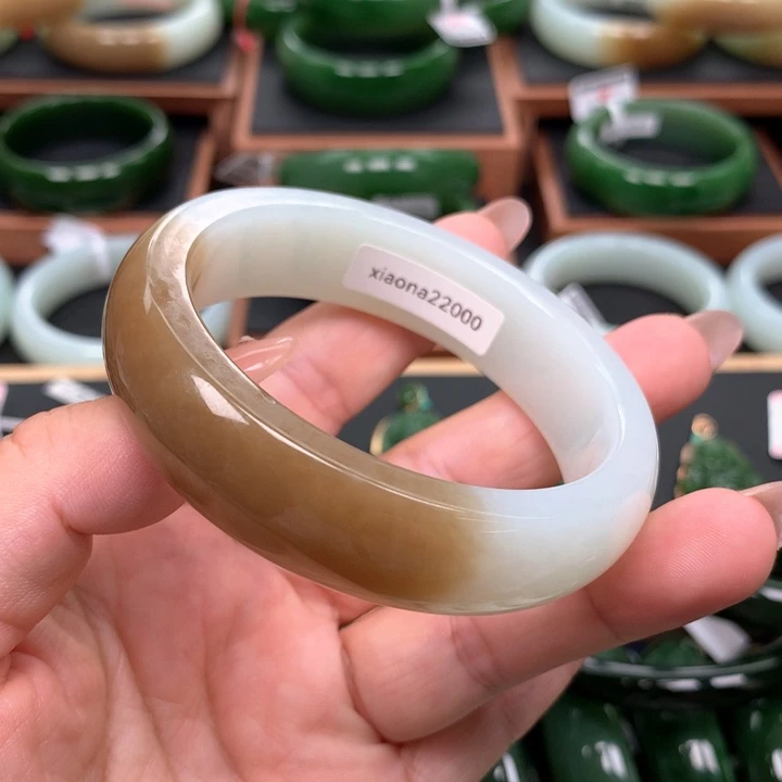 和田玉手镯未镶嵌5657圈口