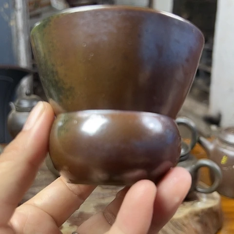 戬谷龙窑柴烧茶杯26
