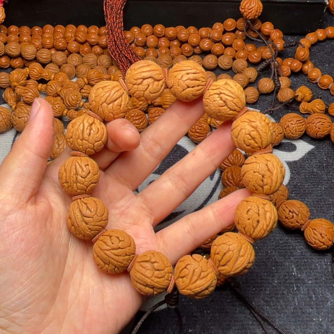 桃核手串龙纹桃核