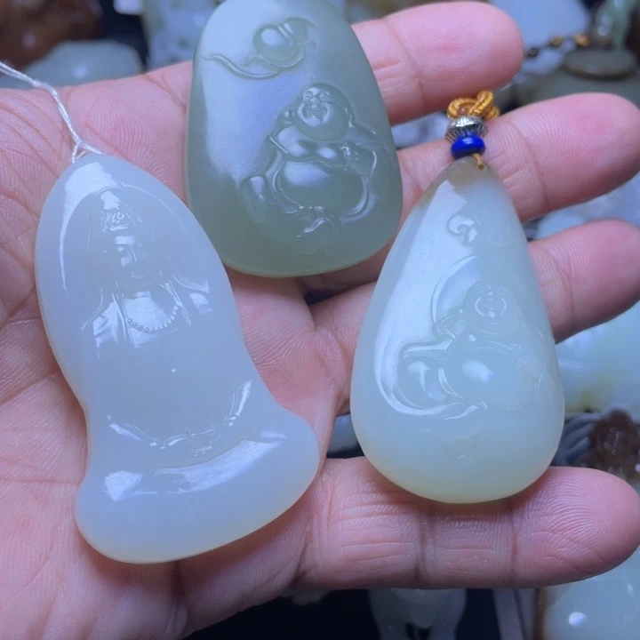 和田玉吊坠(不含链)未镶嵌M*