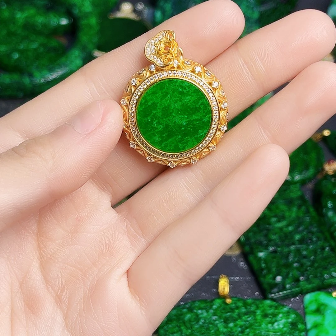 颈饰银S925镶嵌翡翠多样性