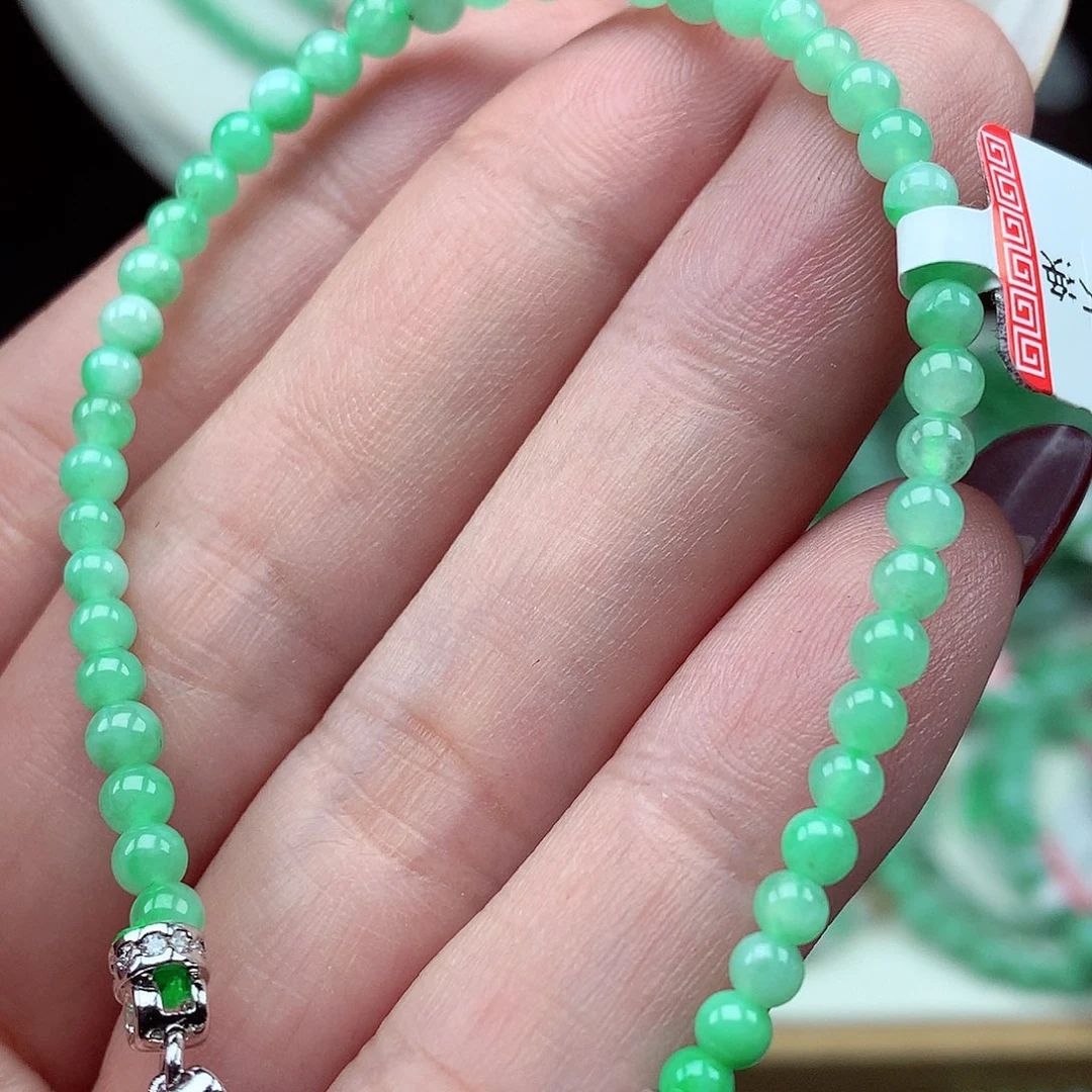 翡翠未镶嵌项链翡翠