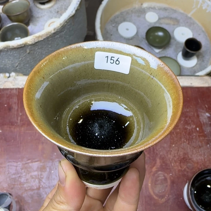 茶盏青钰龙窑茶具156