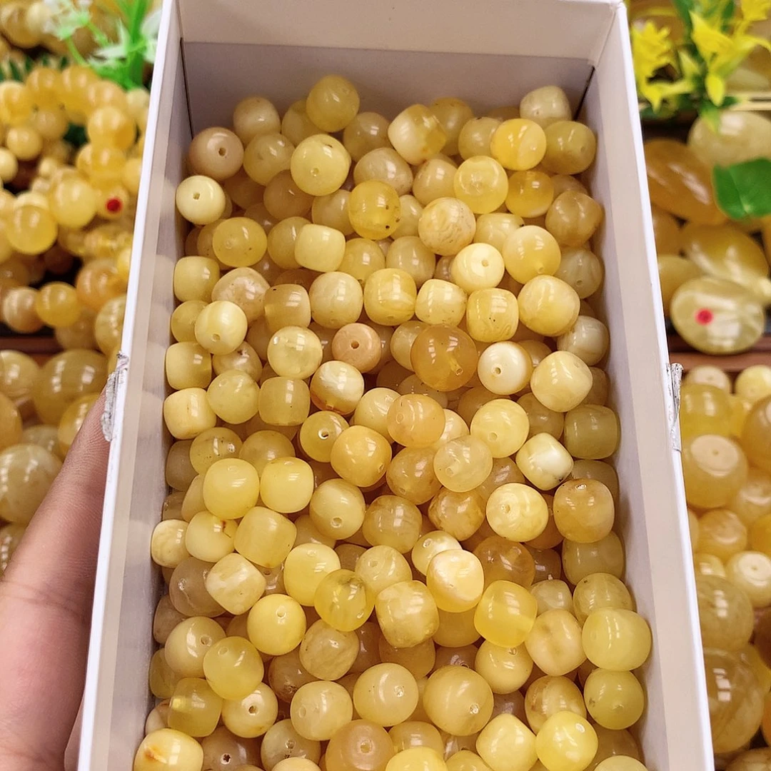未镶嵌蜜蜡珠宝奇石10mm随机1