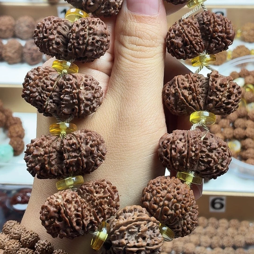 金刚菩提手串收藏版稀有精品双胞胎老籽