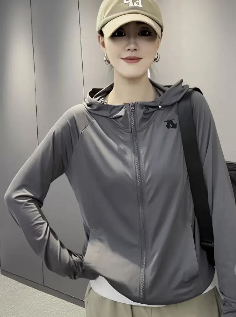 女夏季百搭时尚外套女款短外套常规印花休闲开衫透气长袖防晒