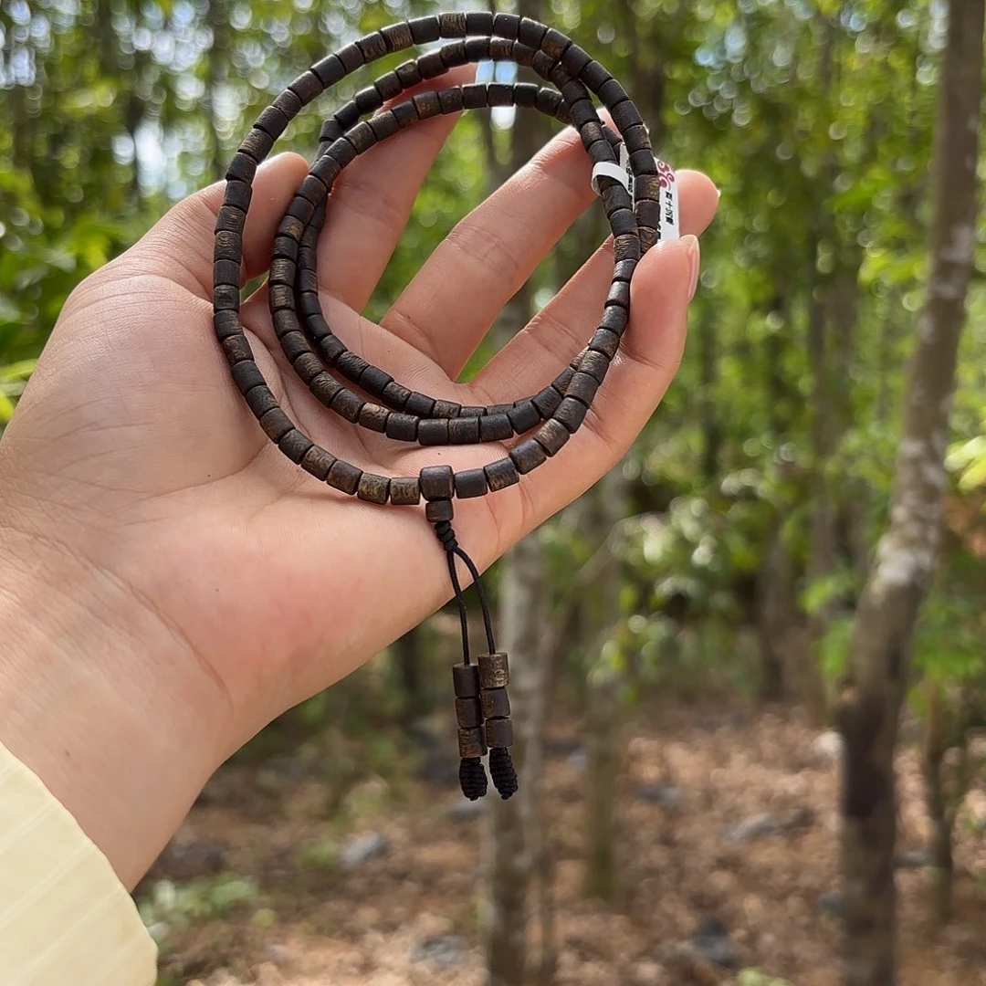 沉香手串奇楠沉香04多圈筒珠