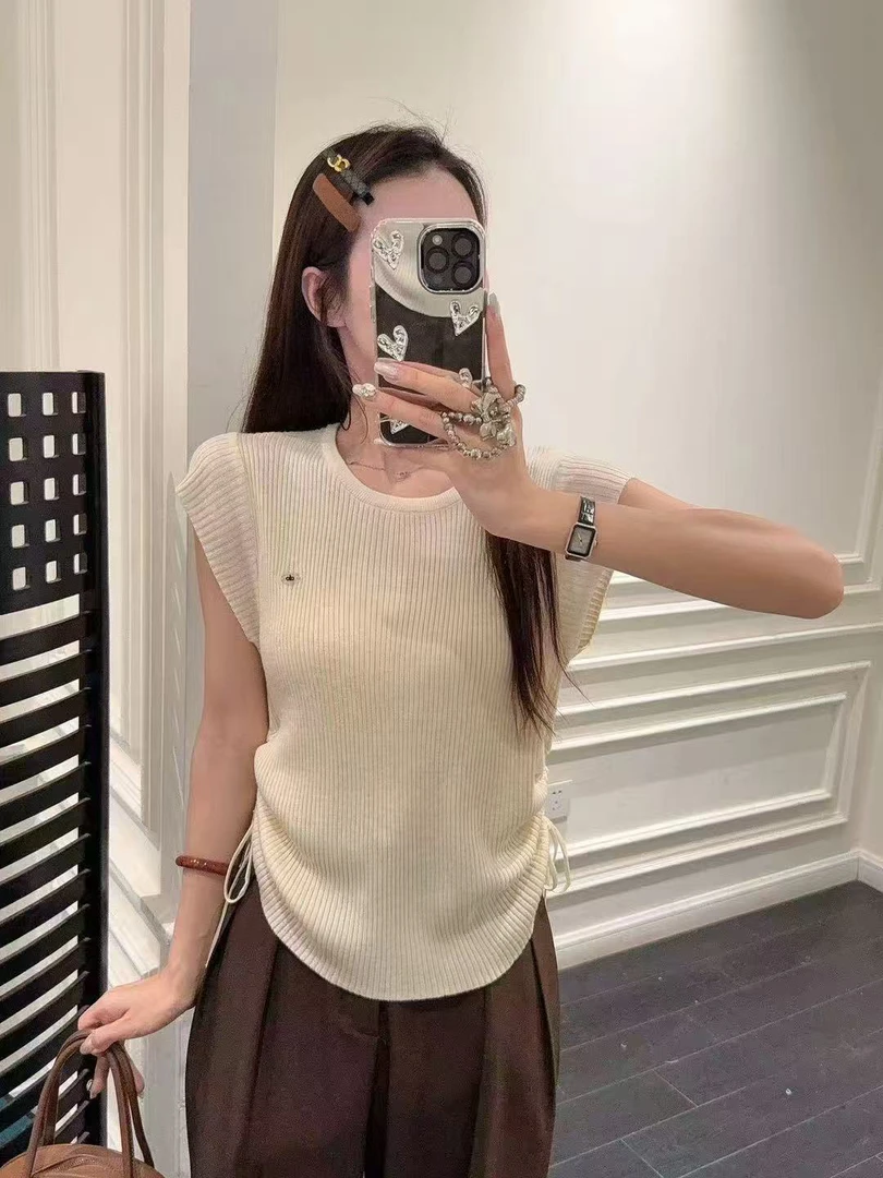 薄款针织衫短袖休闲