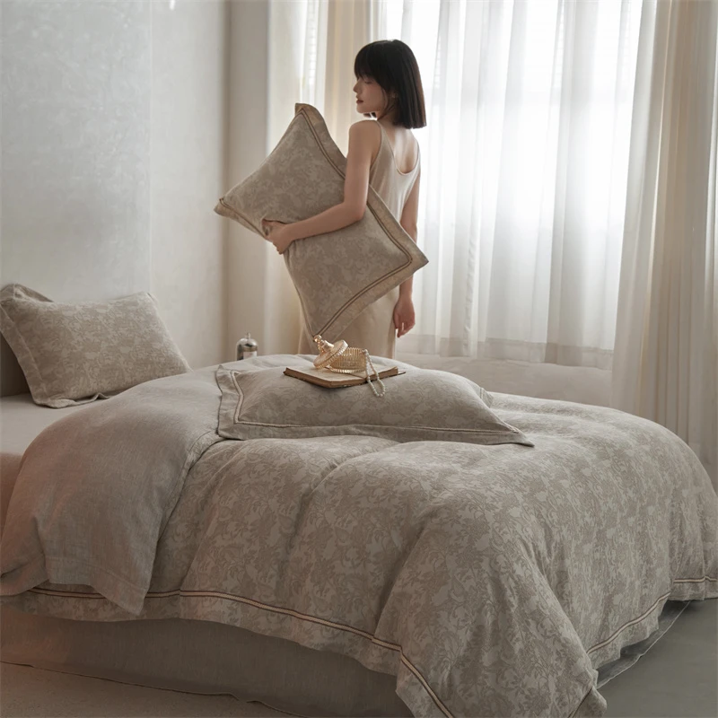 2025轻奢春夏新款AB版床单被套四件套高级感