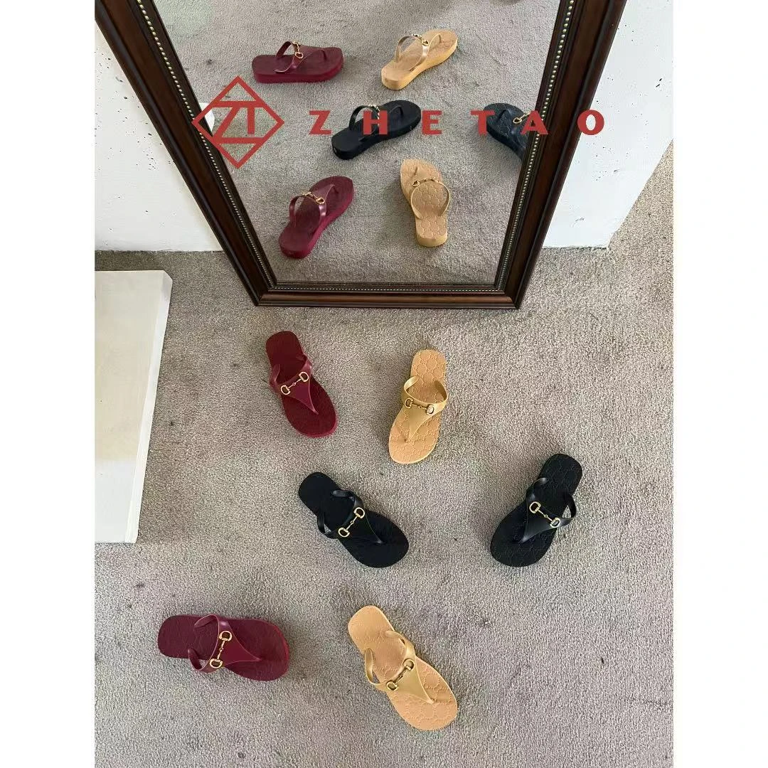 【zhetao】新款厚底外穿休闲防滑防水人字拖女鞋