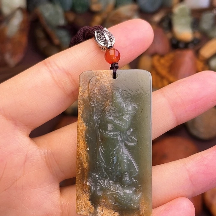 岫岩河磨玉（透闪石质玉）未镶嵌颈饰