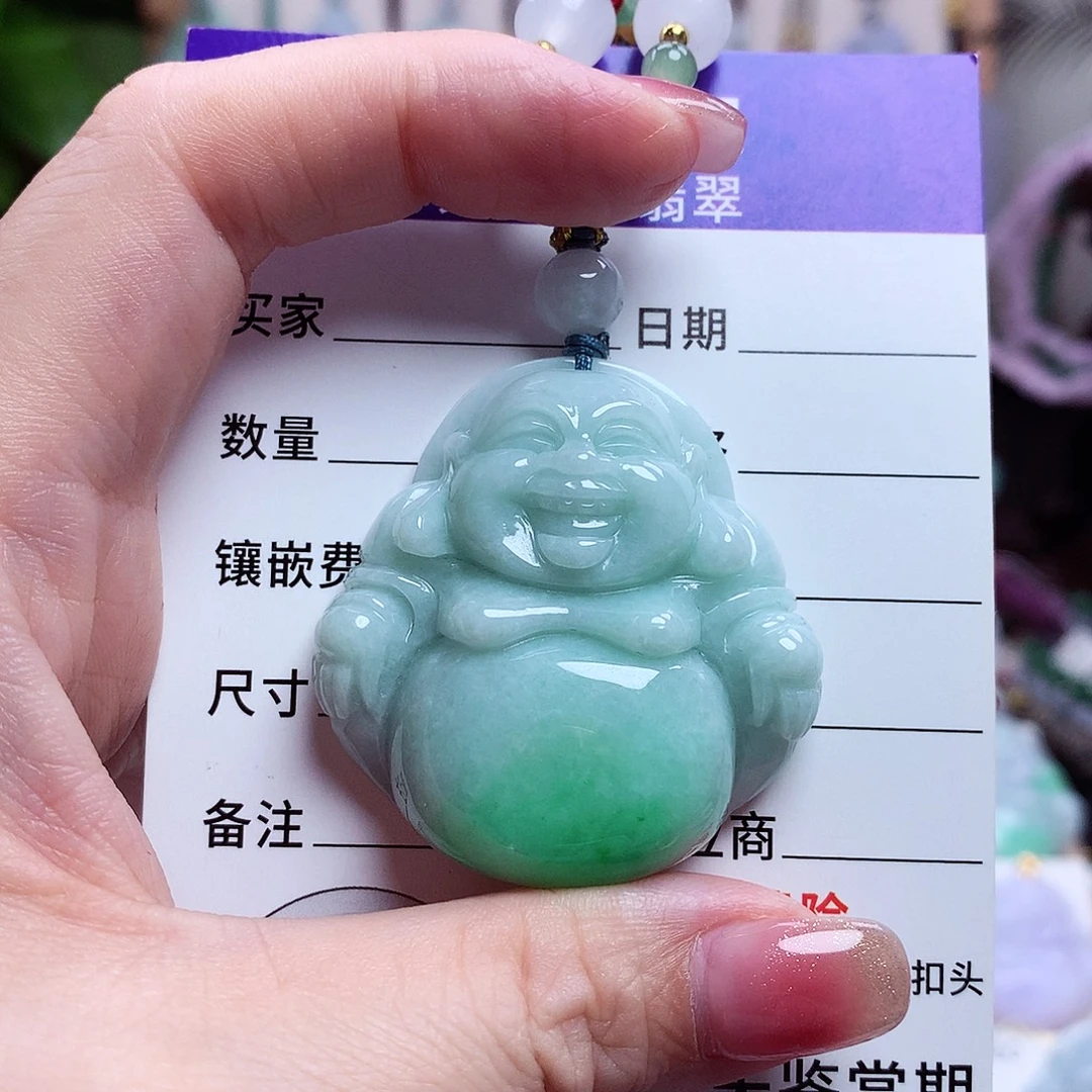颈饰未镶嵌翡翠佛公50