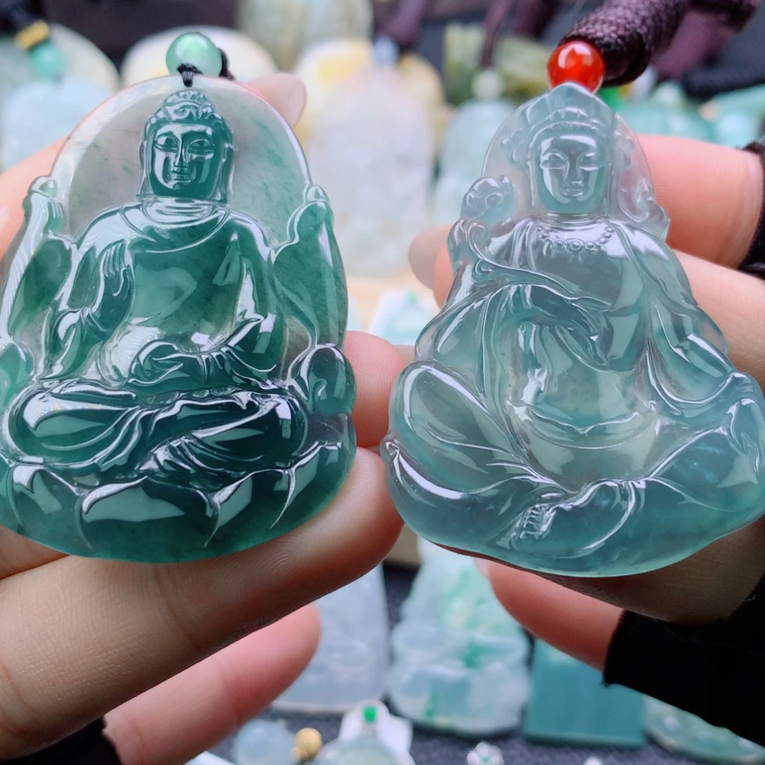 翡翠未镶嵌颈饰翡翠吊坠
