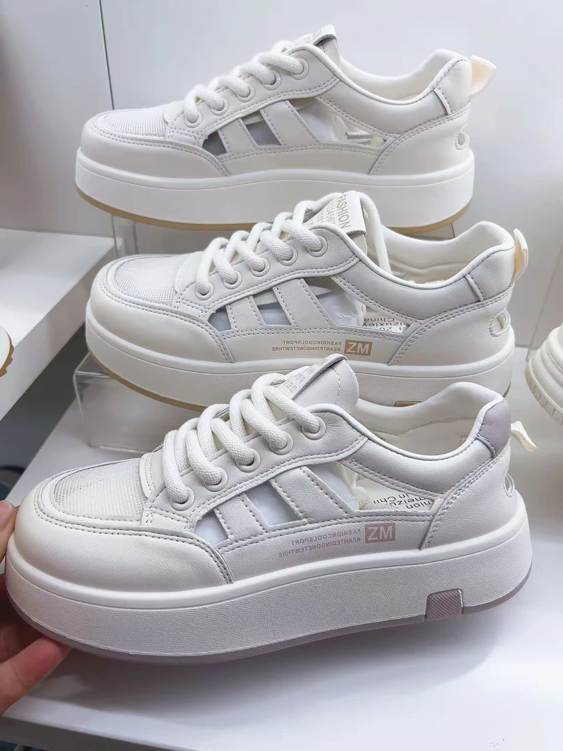 时尚休闲鞋休闲鞋镂空透气百搭韩版运动风夏季