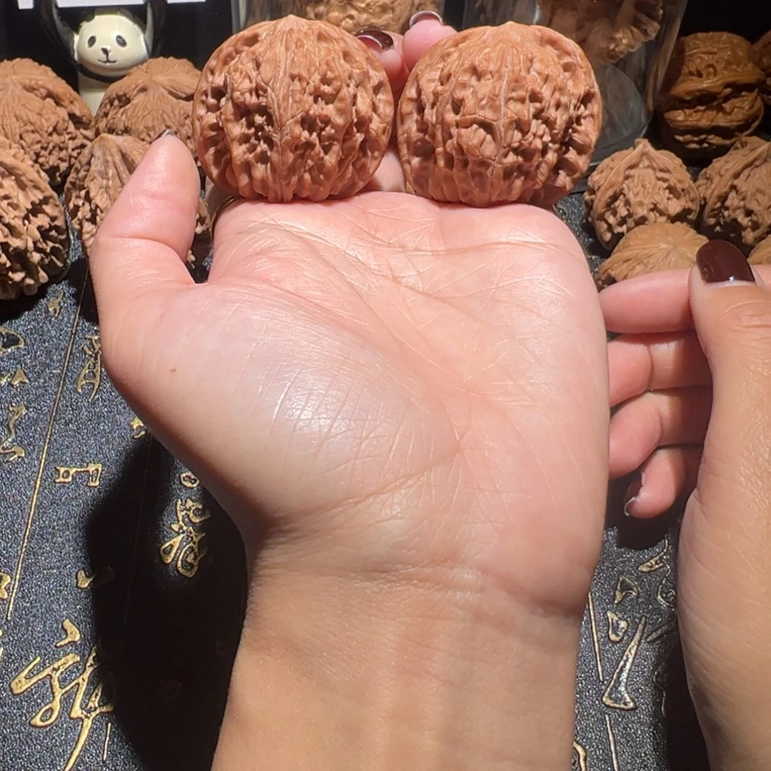 文玩核桃吊坠磨盘40手把件138