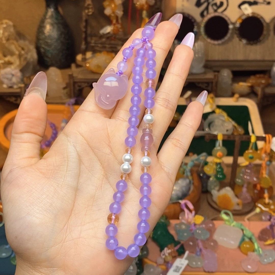 未镶嵌车挂玛瑙/玉髓挂件