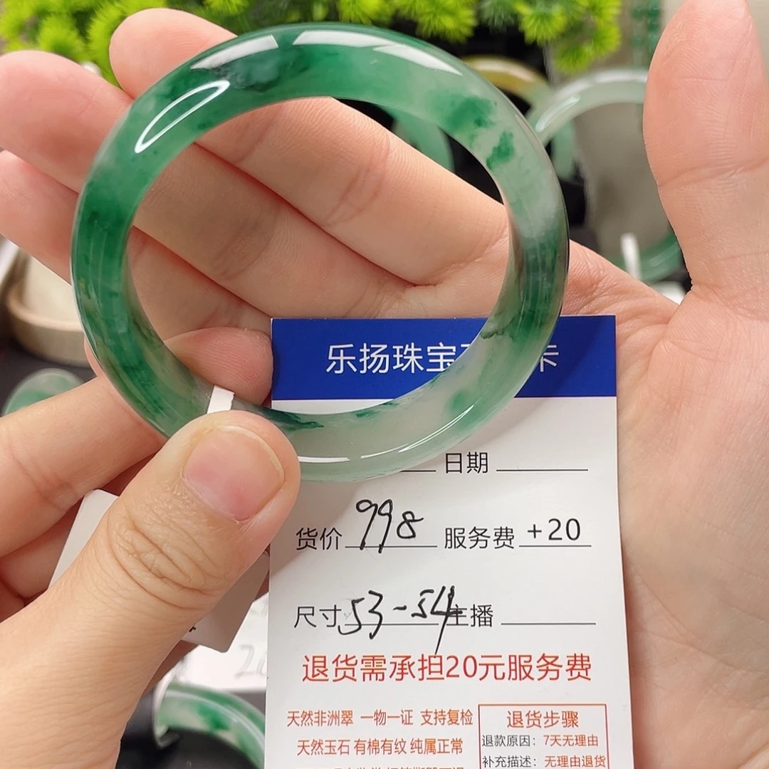 石英质玉（非洲翠）未镶嵌手镯