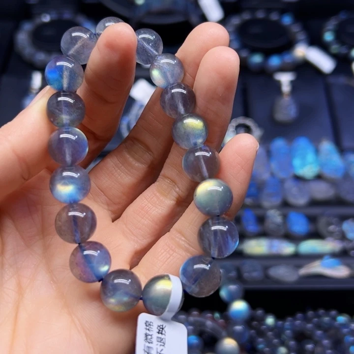 拉长石手串未镶嵌海*11左右