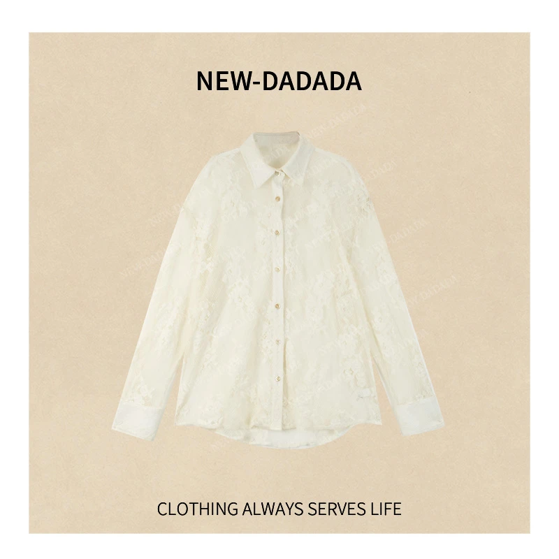 利达 NEW DADADA【星海细语】时尚百搭高级感夏立领长袖衬衫SPC2310