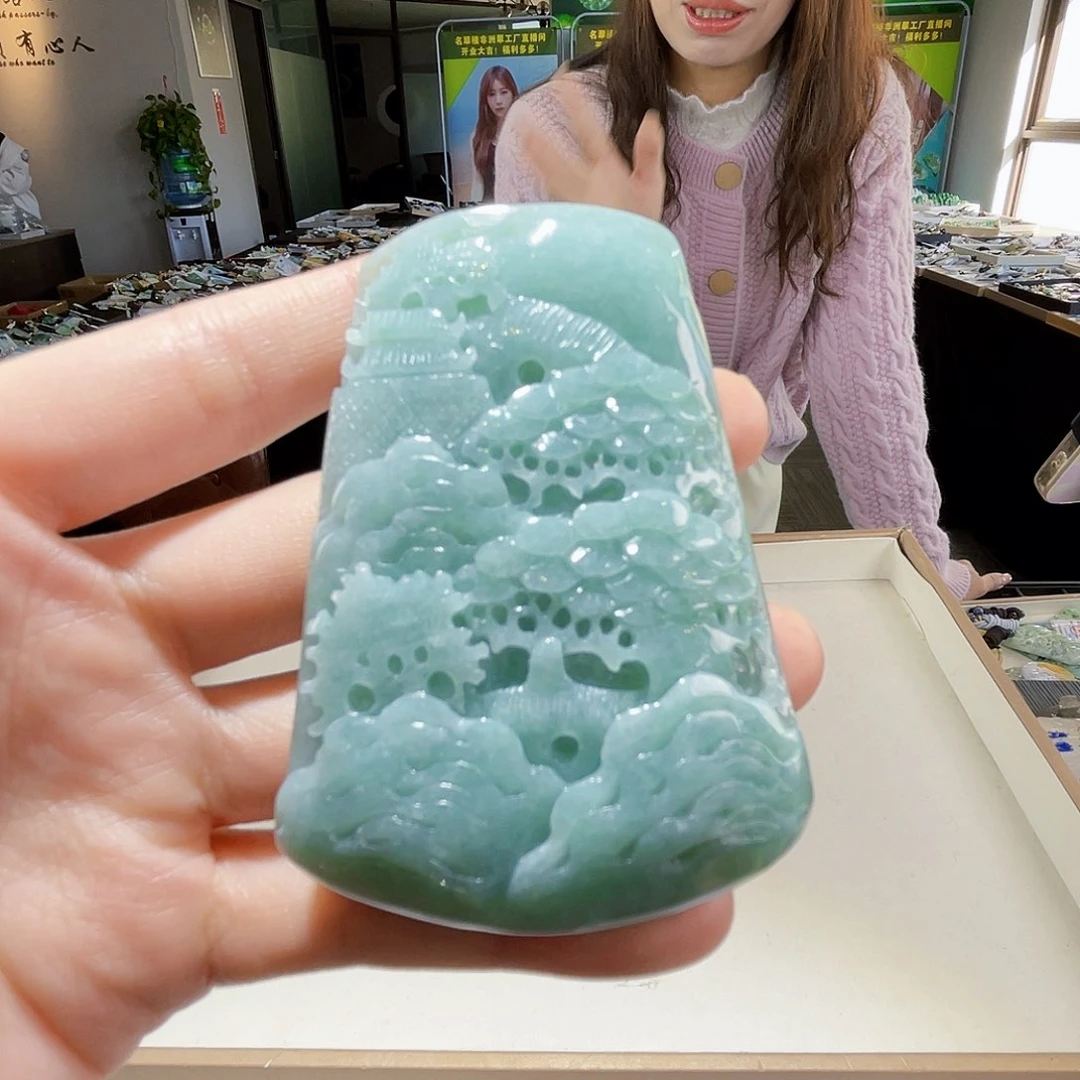 颈饰未镶嵌翡翠翡翠