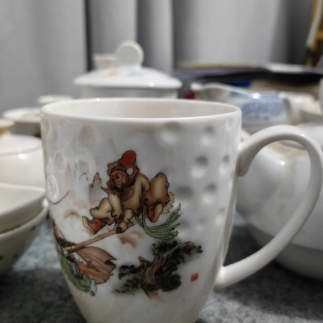 磁州窑强化瓷水杯 大容量