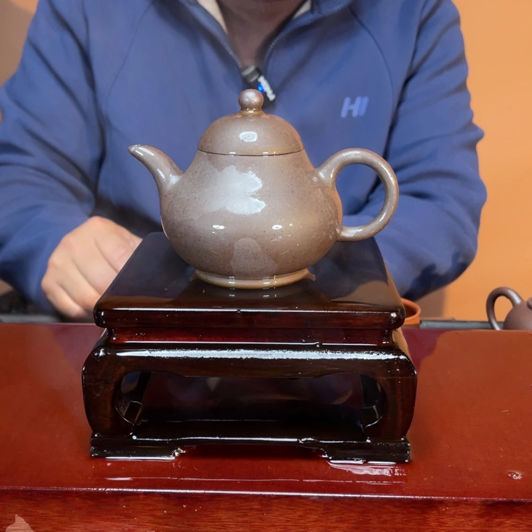 紫砂茶壶高端190cc紫泥高温欧乳
